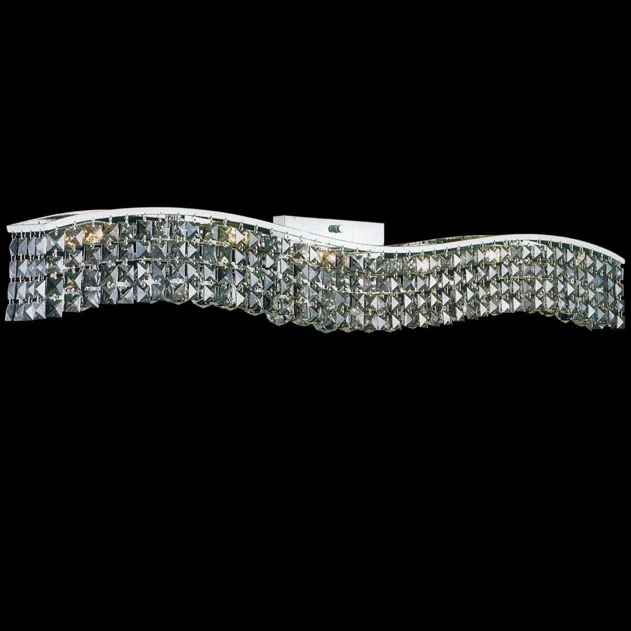 0000658_44 gesto modern rectangular wave wall sconce vanity light polished chrome clear smoky champagne crys