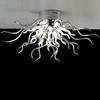 Picture of 26" Medusa Modern Round Flush Mount Polished Chrome Clear / Frosted Glass Shades 15 Lights