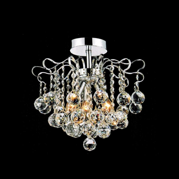 Brizzo Lighting S 14 Formosa Crystal Semi Flush Mount Round Picture Of 14 Formosa Crystal Semi Flush Mount Round Chandelier Chrome Gold 3