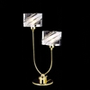 Picture of 12" Blocchi Modern Table Lamp Chrome / Gold Finish Clear / White Glass 2 Lights