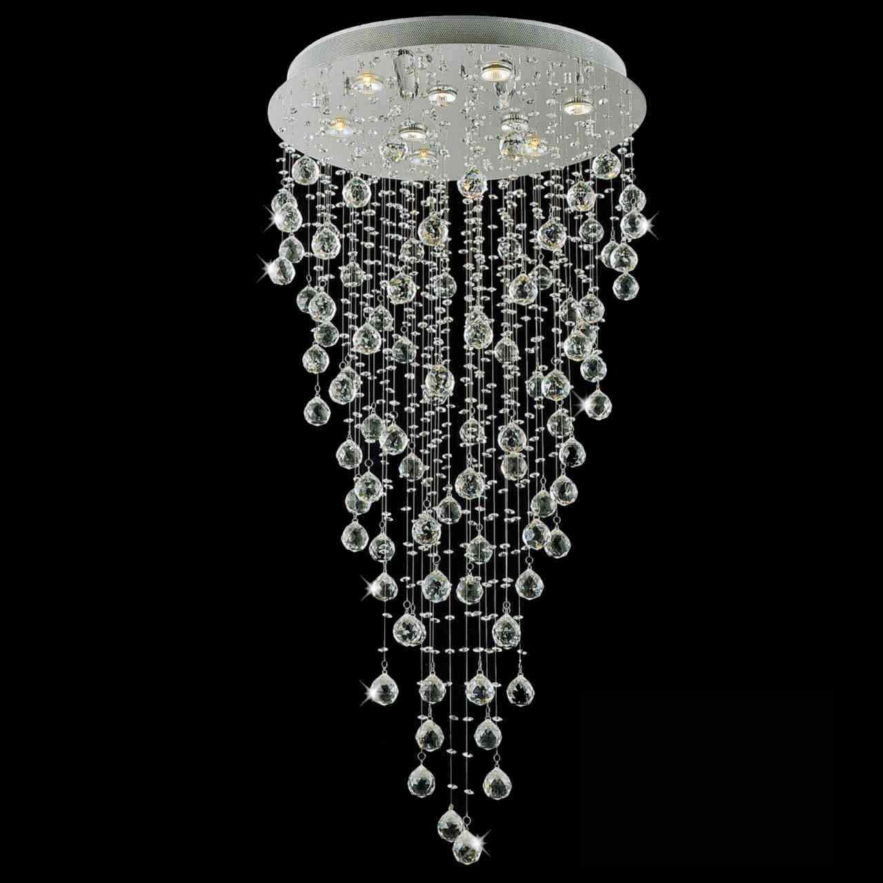 Raindrop crystal chandelier