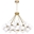 39" 45 Light  Chandelier with Satin Gold finish