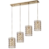 Picture of 37" 4 Light Chandelier with Champagne Finish
