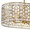 Picture of 41" 8 Light Chandelier with Champagne Finish