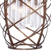 Picture of 26" 4 Light Chandelier with Wood Grain Bronze Finish