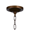 Picture of 24" 3 Light Chandelier with Wood Grain Bronze Finish