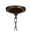 Picture of 24" 4 Light Chandelier with Wood Grain Bronze Finish