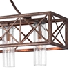 Picture of 47" 5 Light Chandelier with Wood Grain Bronze Finish