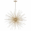 Picture of 30" 9 Light Chandelier with Gold Leaf Finish