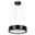 16" LED Chandelier with Wood Grain Brown Finish
