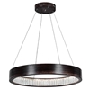 Picture of 26" LED Chandelier with Wood Grain Brown Finish
