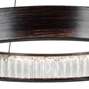 Picture of 26" LED Chandelier with Wood Grain Brown Finish