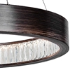 Picture of 32" LED Chandelier with Wood Grain Brown Finish