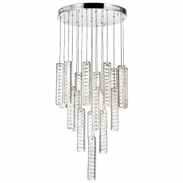 Picture of 34" LED Chandelier with Chrome Finish