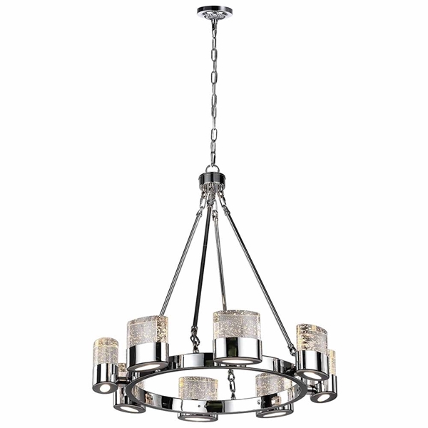 Picture of 28" 8 Light Chandelier with Chrome Finish