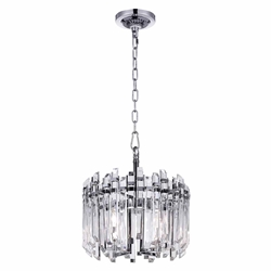 16" 4 Light Chandelier with Chrome Finish
