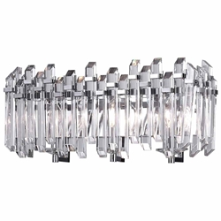 21" 3 Light Wall Sconce with Chrome Finish