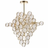 Picture of 21" 7 Light Chandelier with Gold Leaf Finish
