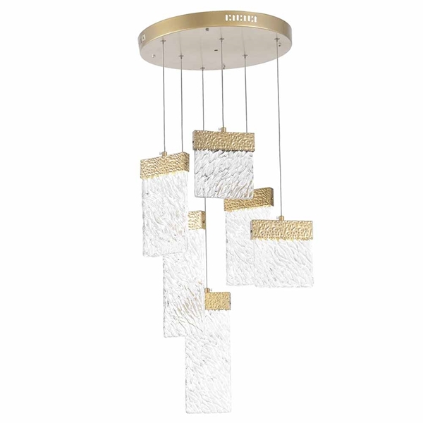 Picture of 22" LED Chandelier with Gold Leaf Finish