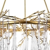 Picture of 43" 12 Light Chandelier with Gold Leaf Finish