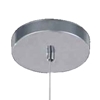 Picture of 10" 1 Light Drum Shade Mini Pendant with Chrome finish
