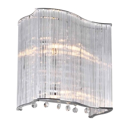 10" 2 Light Wall Sconce with Chrome finish