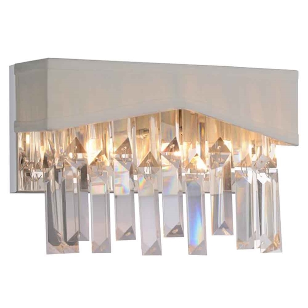 Picture of 10" 2 Light Wall Sconce with Chrome finish