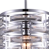 Picture of 10" 1 Light Drum Shade Mini Chandelier with Chrome finish