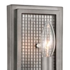Picture of 10" 1 Light Wall Sconce with Black Silver finish