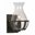 11" 1 Light Wall Sconce with Antique Black finish