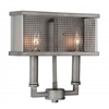 Picture of 11" 2 Light Wall Sconce with Black Silver finish