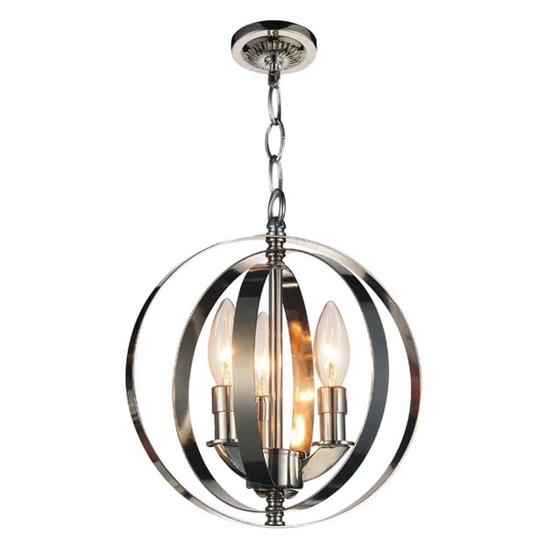 Picture of 11" 3 Light Up Mini Pendant with Chrome finish