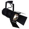 Picture of 11" LED Outdoor Semi-Flush Mount with Black & Wood finish