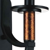 Picture of 12" 1 Light Bathroom Sconce with Black finish