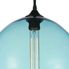 Picture of 12" 1 Light Down Mini Pendant with Transparent Blue finish