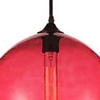 Picture of 12" 1 Light Down Mini Pendant with Transparent Red finish