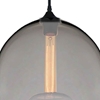 Picture of 12" 1 Light Down Mini Pendant with Transparent Smoke finish