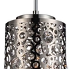 Picture of 12" 1 Light Drum Shade Mini Pendant with Chrome finish