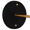 Picture of 12" 1 Light Wall Sconce with Black & Gold Brass finish