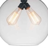 Picture of 12" 2 Light Down Mini Pendant with Transparent finish