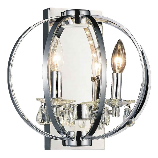 Picture of 12" 2 Light Wall Sconce with Chrome finish