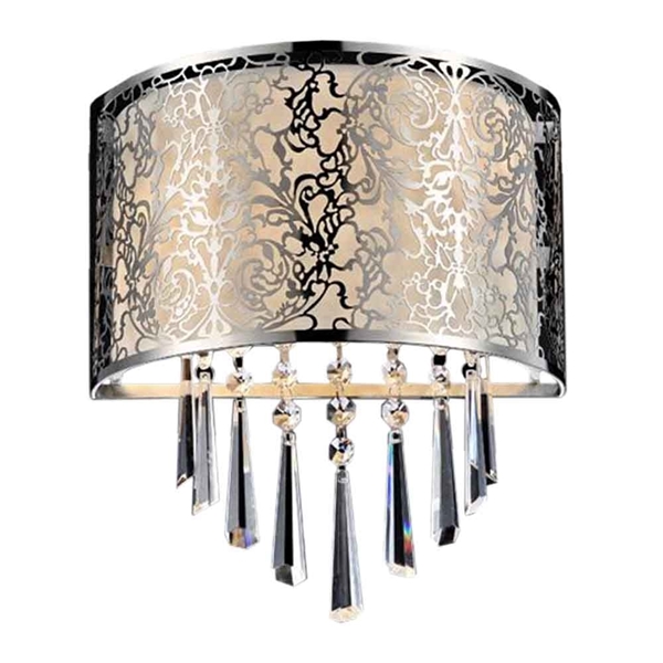 Picture of 12" 2 Light Wall Sconce with Satin Nickel finish