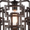 Picture of 13" 1 Light Down Chandelier with Brown finish