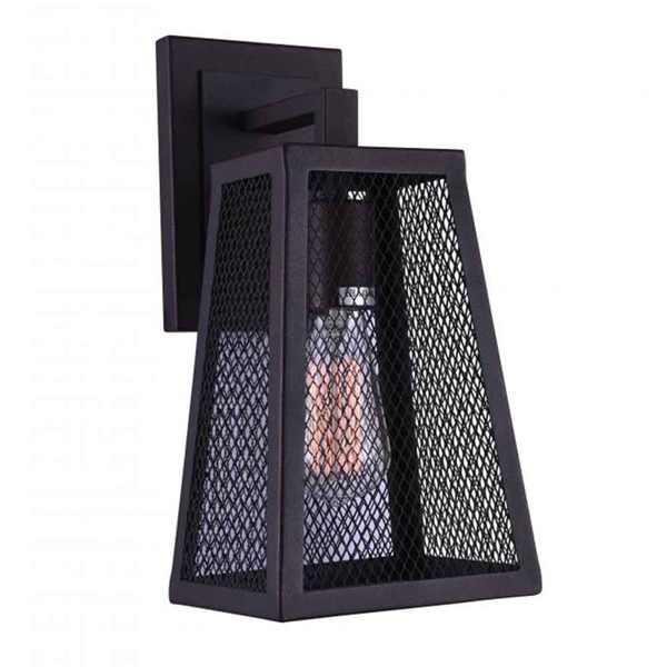 Picture of 13" 1 Light Wall Sconce with Reddish Black finish