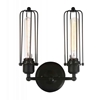 Picture of 13" 2 Light Wall Sconce with Black finish