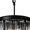 Picture of 13" 4 Light  Chandelier with Black finish