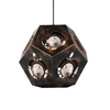 Picture of 14" 1 Light  Chandelier with Blackened Bronze finish