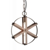 Picture of 14" 1 Light Down Pendant with Brown finish