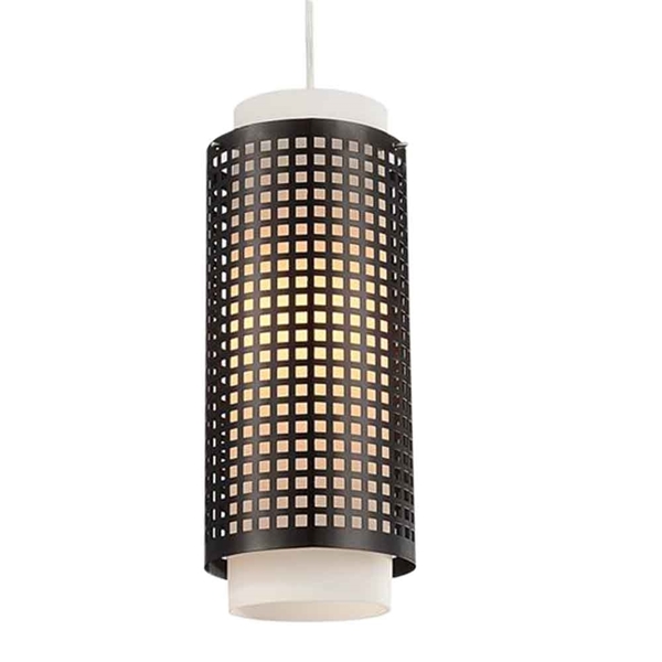 Picture of 14" 1 Light Drum Shade Mini Pendant with Black finish