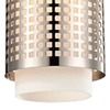 Picture of 14" 1 Light Drum Shade Mini Pendant with Satin Nickel finish